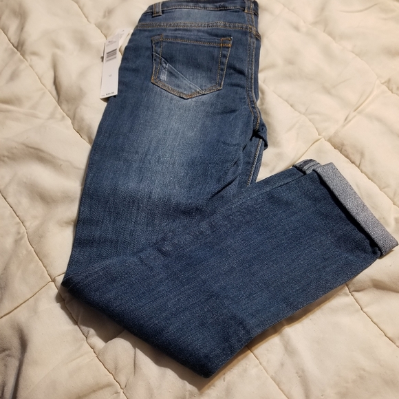 DKNY Girls Union Wash Slim Fit Jeans Sz 12 - Picture 4 of 6